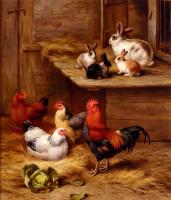 Edgar Hunt - Farmyard Neighbours